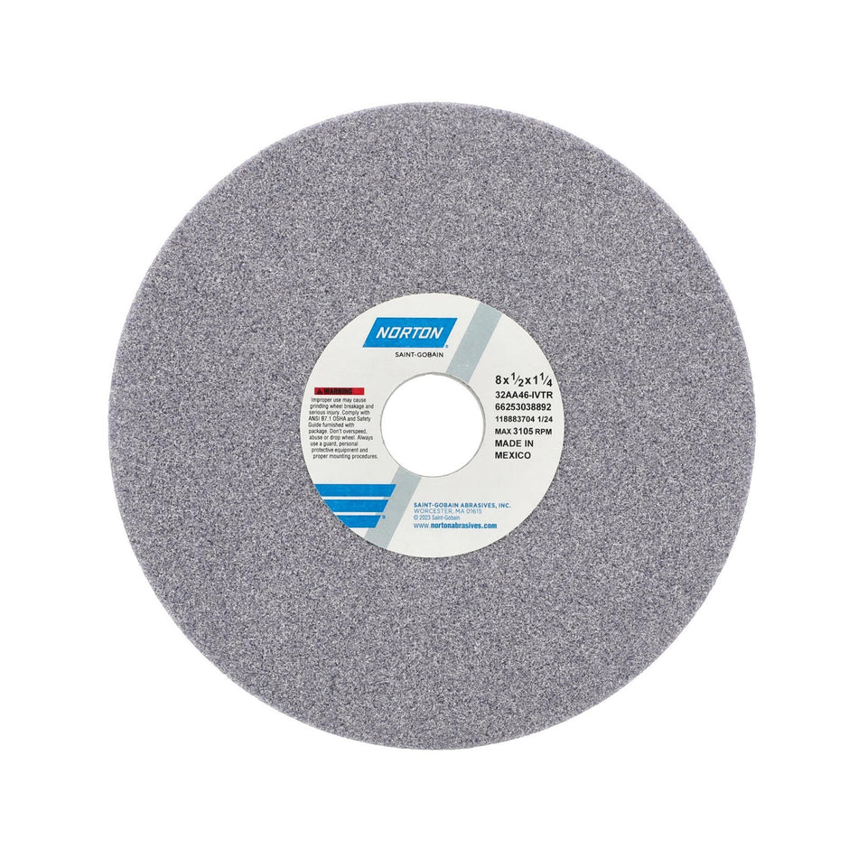 Norton 8 x 1/2 x 1-1/4 in Type 01 Toolroom Wheel 32AA 46 I VTR