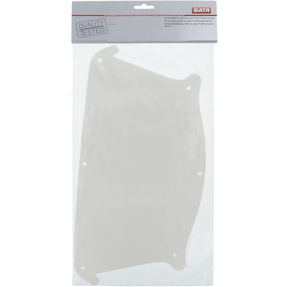 SATA Visor foil, 6 perforations (packing unit 20 pieces) for SATA air vision 5000 / n