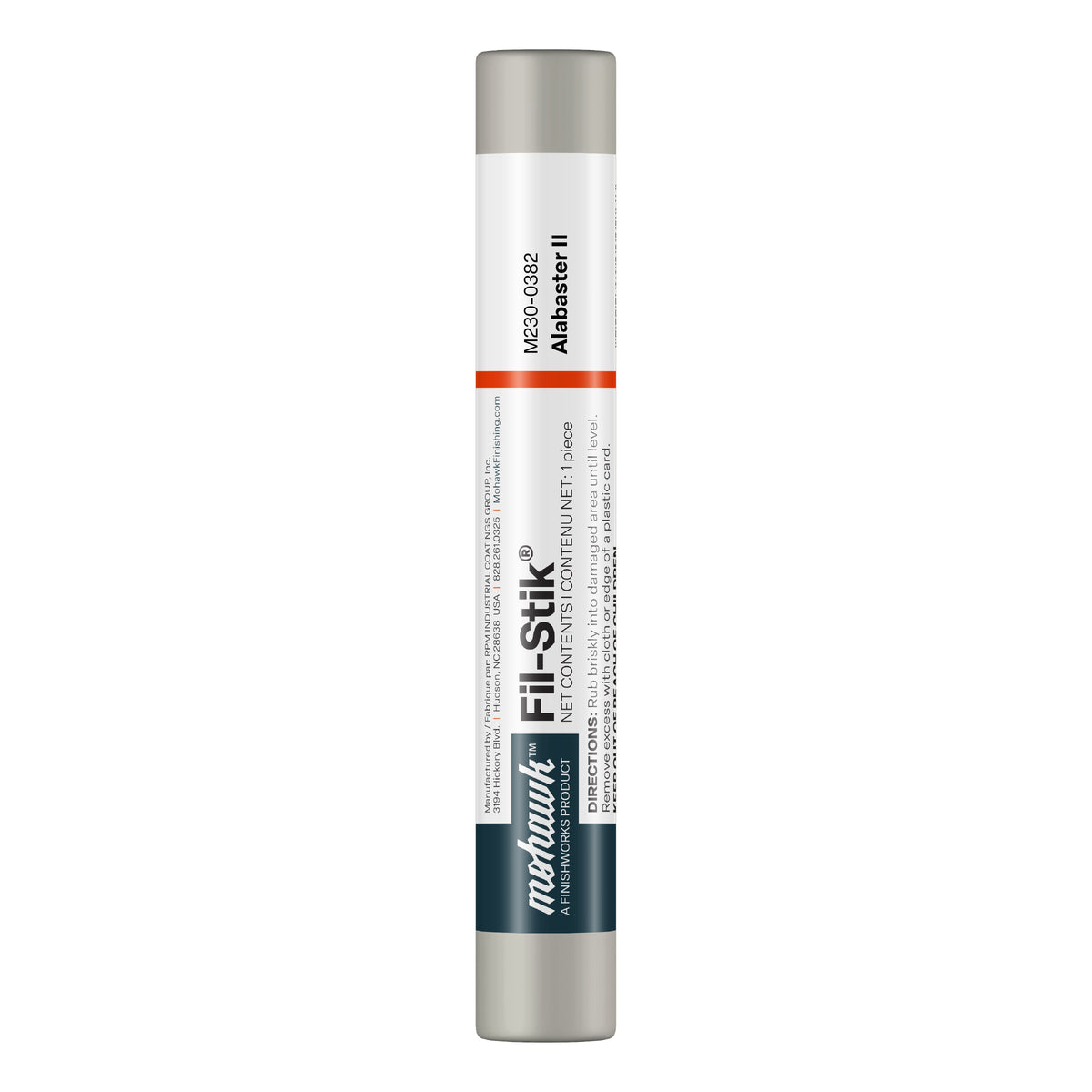 Mohawk Alabaster II Fil-Stik wax putty stick for wood repair