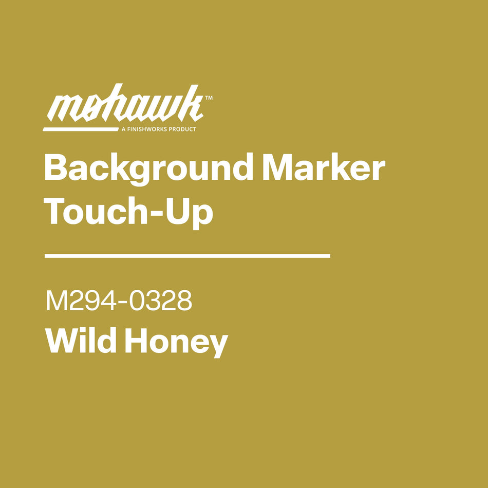 Mohawk Background Marker Touch-Up label for Wild Honey color on a green background
