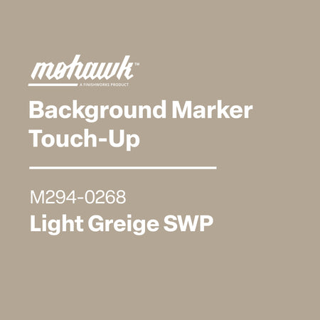 Mohawk background marker touch-up label on a beige background