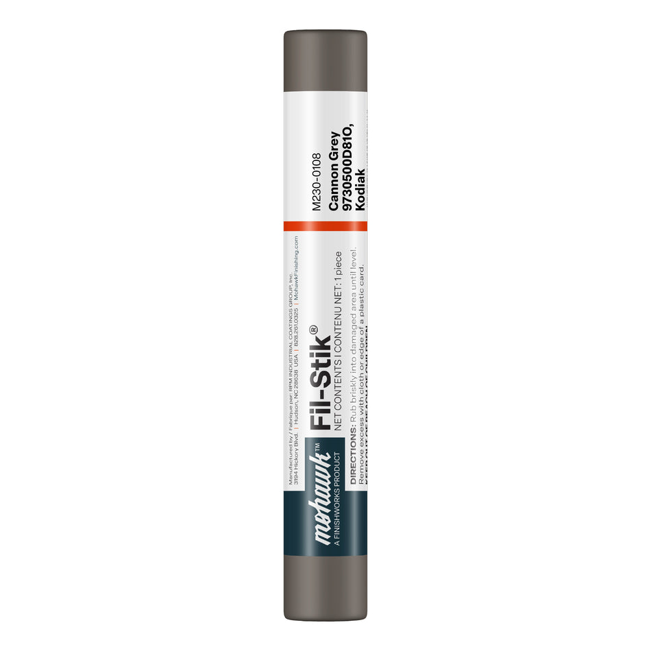 Mohawk Cannon Grey Kodiak Fil-Stik wax putty stick for wood repair
