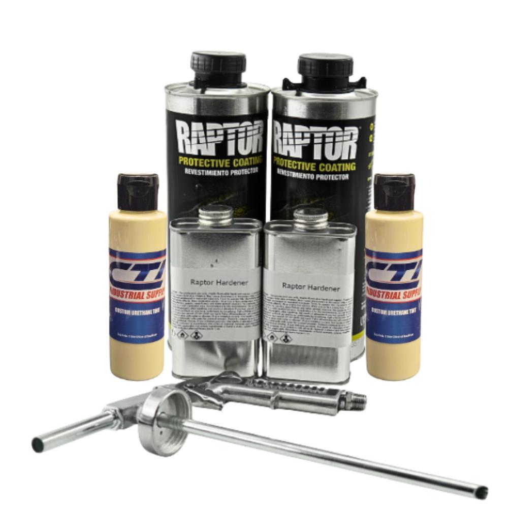 U-Pol Raptor Desert Tan Bedliner Kit with Spray Gun – CTI