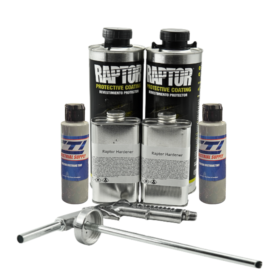 U-Pol Raptor Mesa Gray Bedliner Kit with Spray Gun