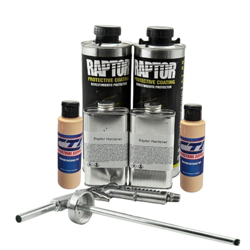 U-Pol Raptor Sahara Dunes Bedliner Kit with Spray Gun