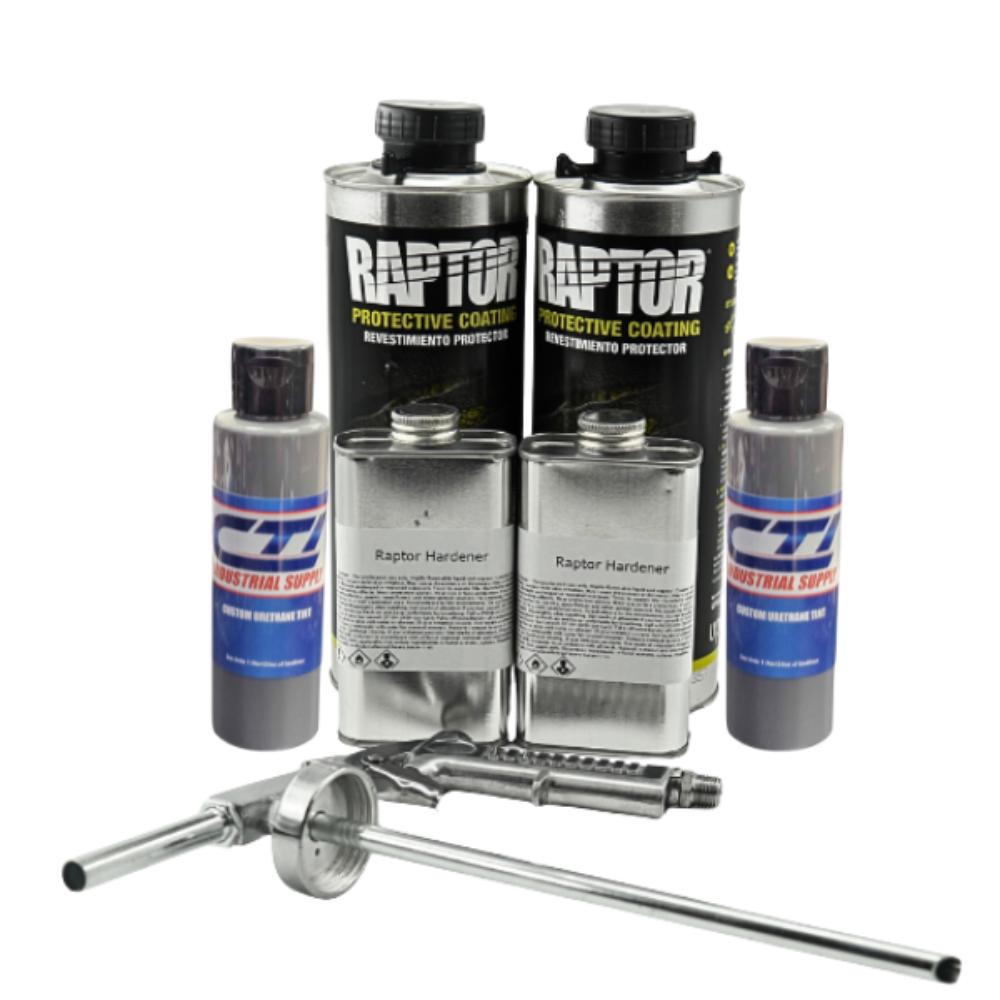 U-Pol Raptor Battleship Dark Gray #36118 Bedliner Kit with Spray