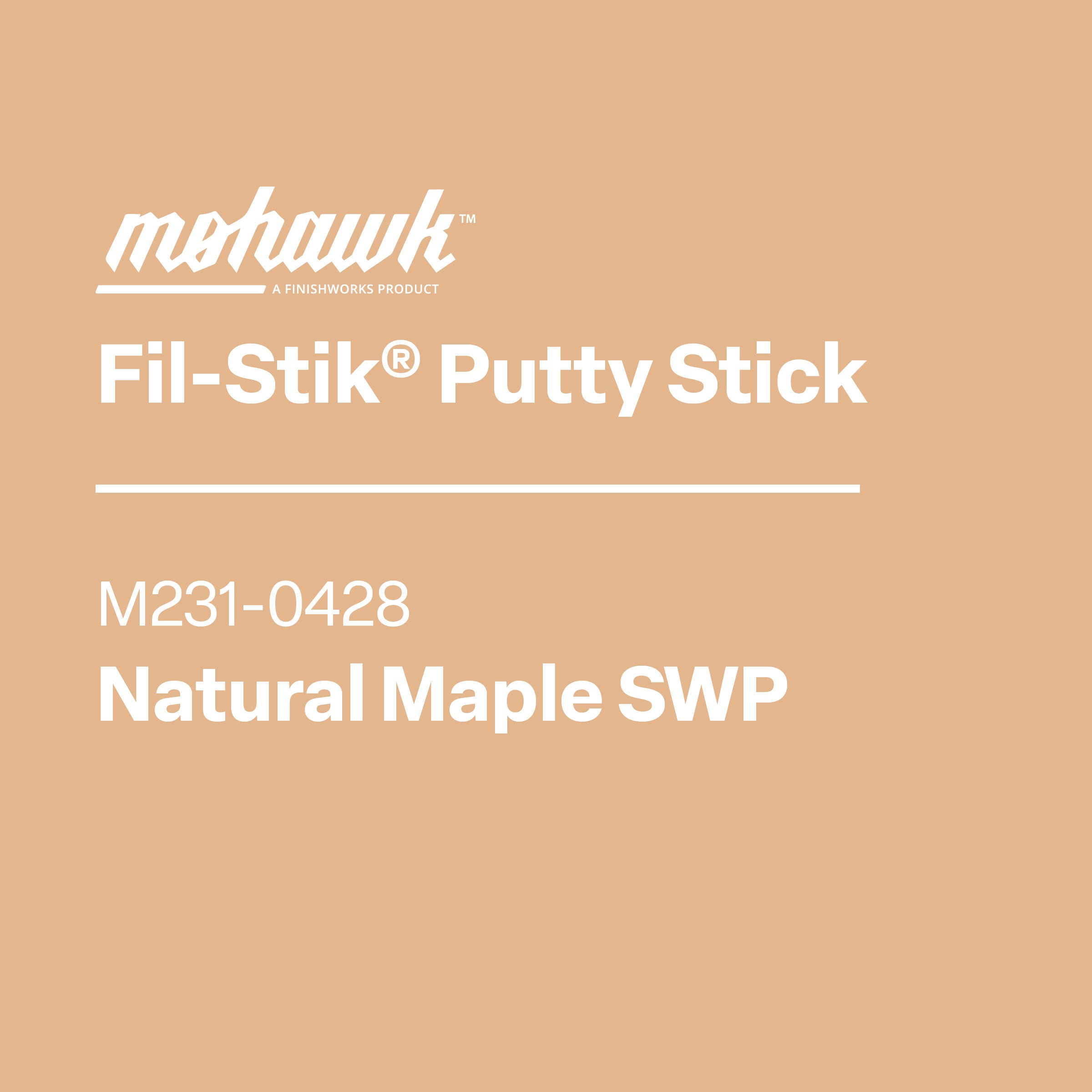 Mohawk Fil-Stik semi-hard wax wood repair touch-up stick M231-0428