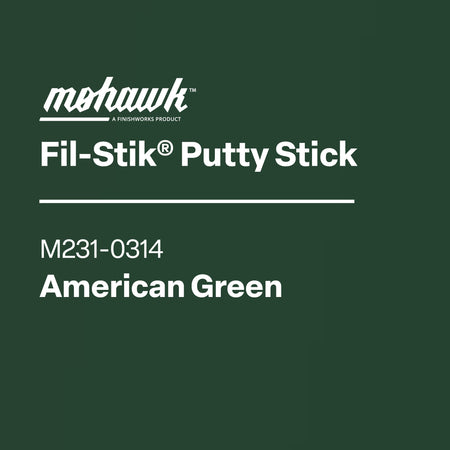 Mohawk American Green Fil-Stik wax putty stick for wood repair
