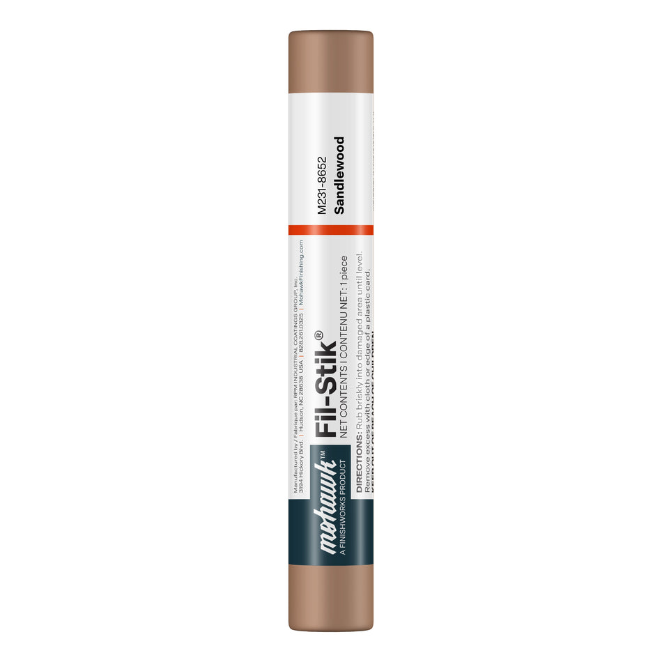 Mohawk Sandalwood Fil-Stik wax putty stick for wood scratch repair