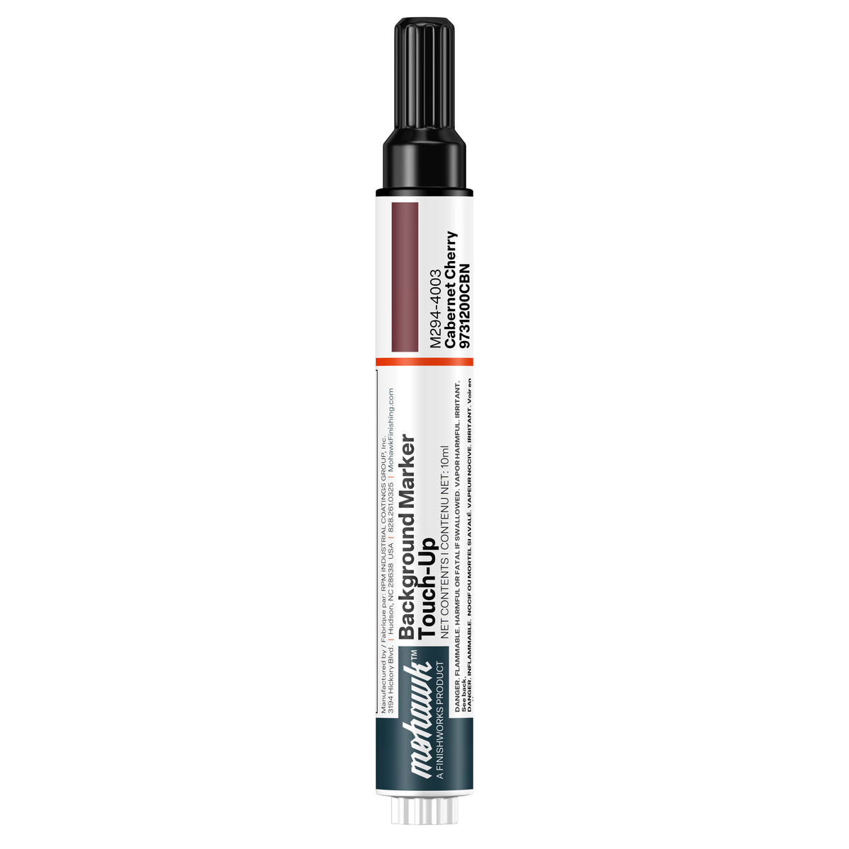 Mohawk Cabernet Cherry background marker touch-up pen for wood finish repair
