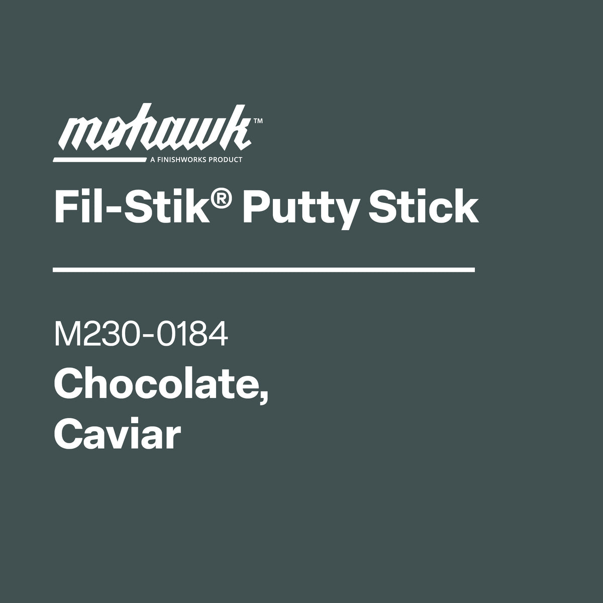 Mohawk M230-0184 Chocolate Caviar furniture scratch and nick touch-up stick