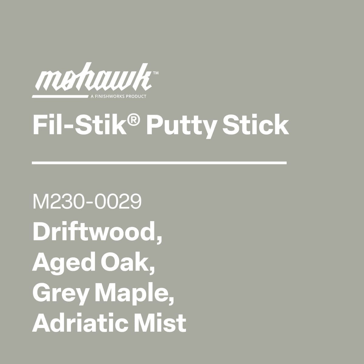 Mohawk M230-0029 Driftwood furniture scratch and nick touch-up stick