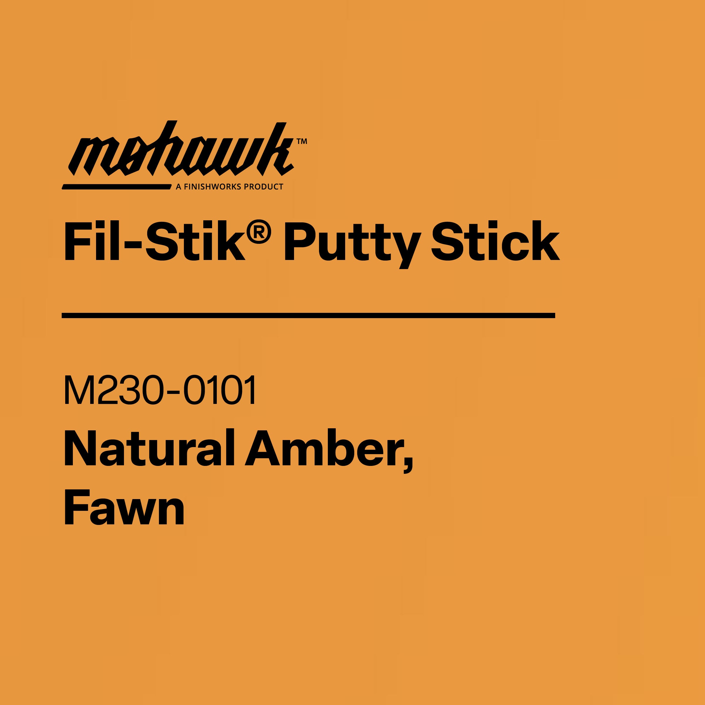 Mohawk M230-0101 Natural Amber furniture scratch and nick touch-up stick