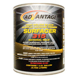 Can of Advantage Surfacers 315 high solids black acrylic lacquer primer on a white background