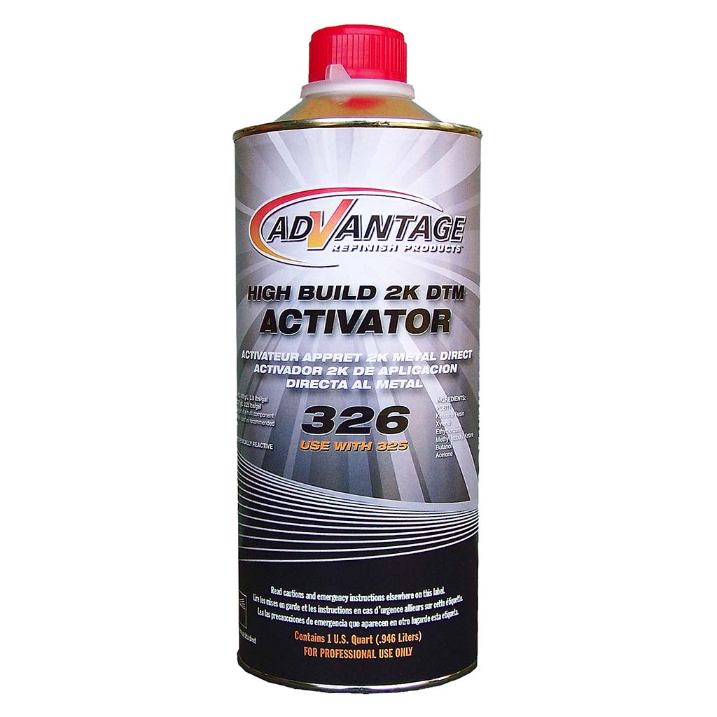 Can of Advantage High Build 2K DTM Activator on a white background