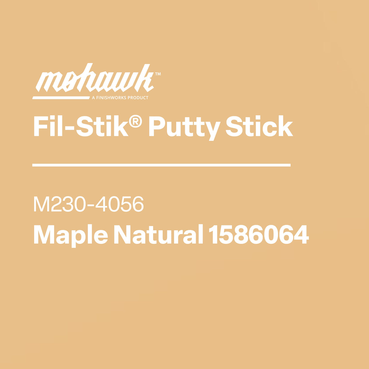 Mohawk Fil-Stik semi-hard wax wood repair stick M230-4056