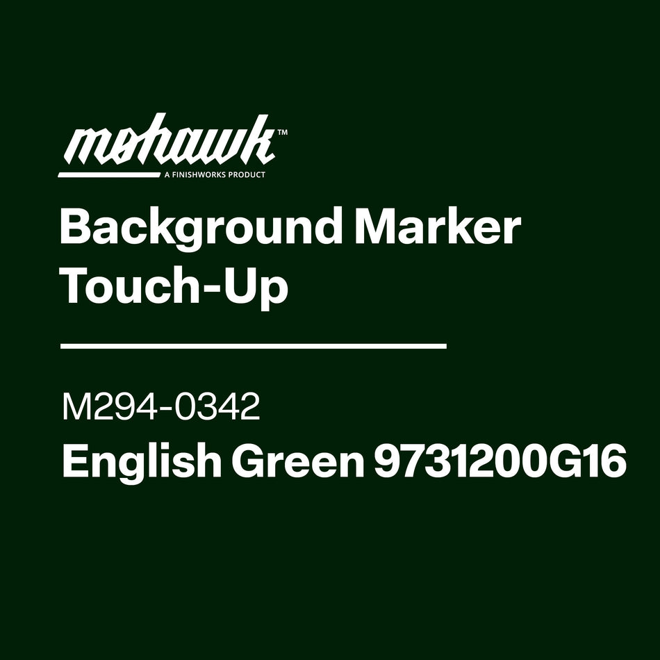 Mohawk English Green background marker touch-up pen for wood finish repair