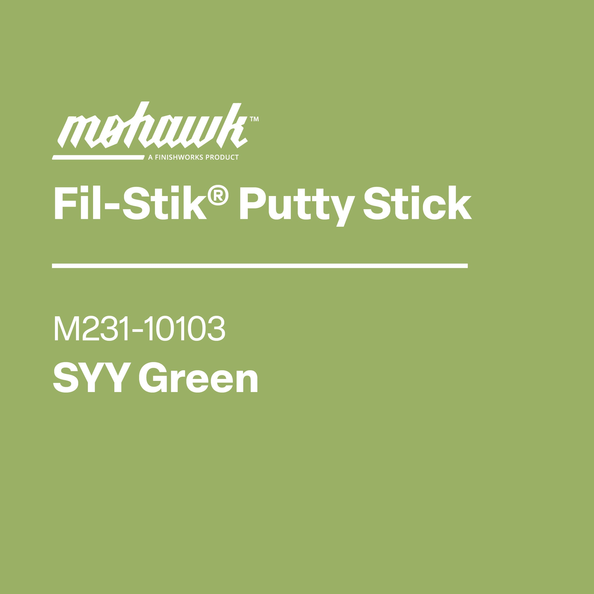 Mohawk M231-10103 Syy Green furniture scratch and nick touch-up stick