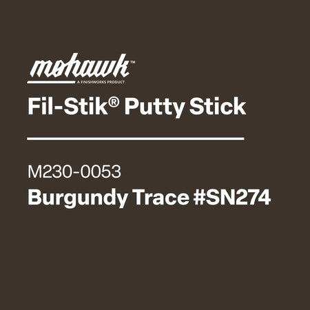 Mohawk Fil-Stik Putty Stick label on a black background