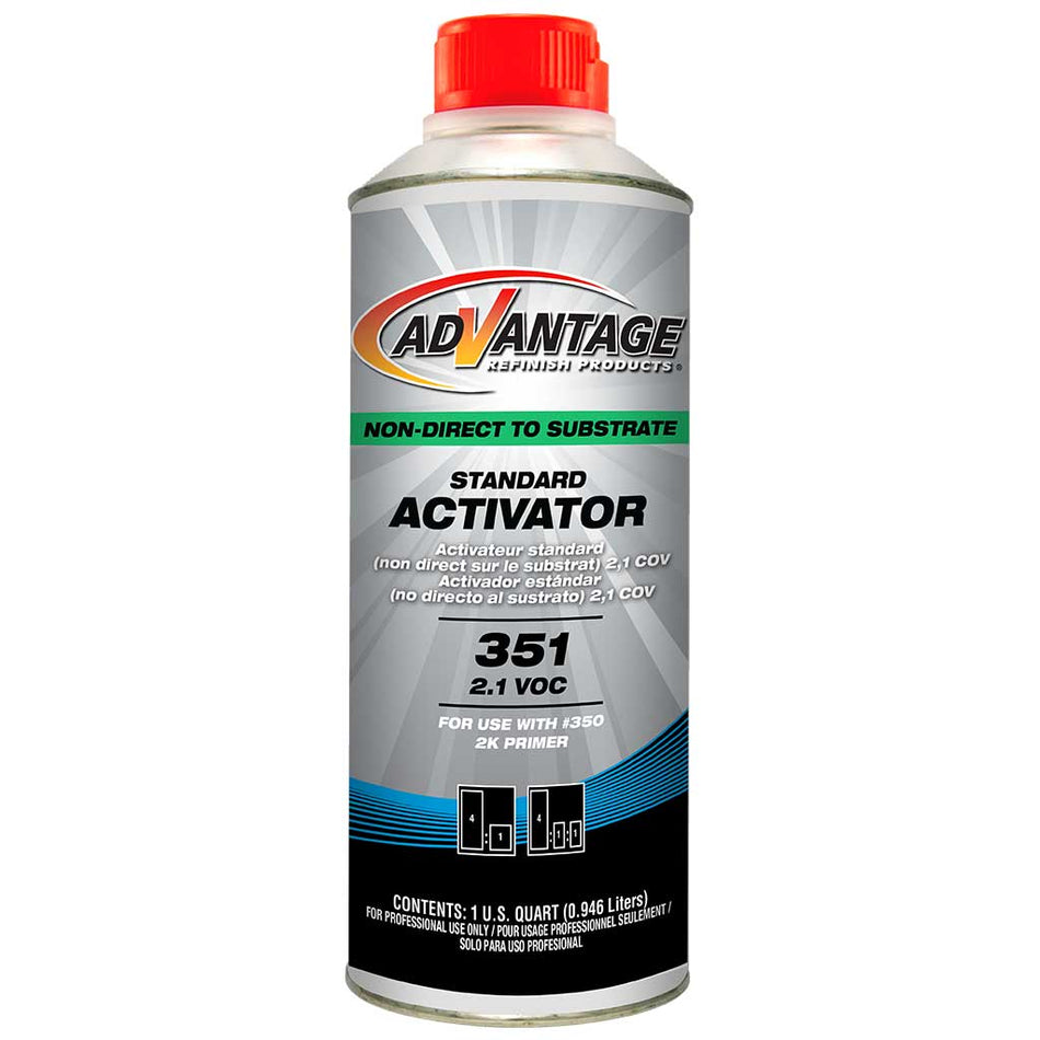 Can of Advantage Standard Activator on a white background