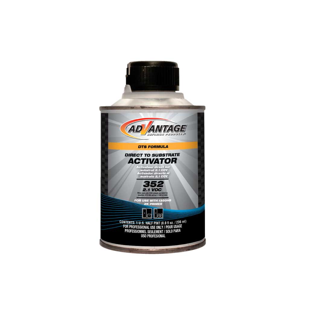Can of Advantage activator on a white background