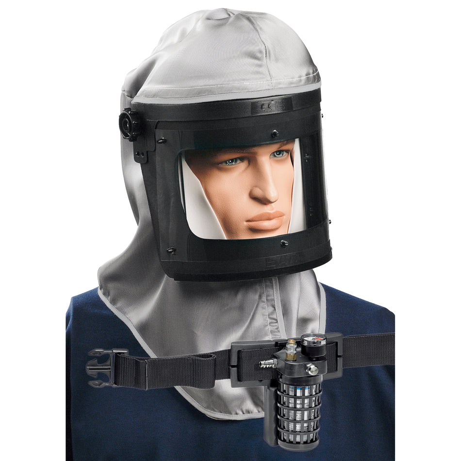 SATA full face respirator vision 2000, USA version NIOSH approved, cpl. w. waist belt incl. adsorber