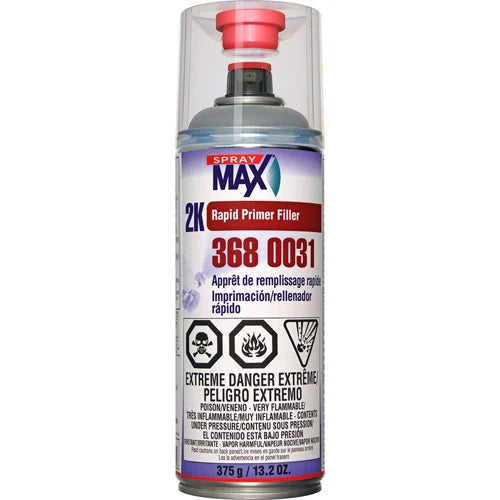 Spray Max 2K Rapid Primer Filler Aerosol Gray