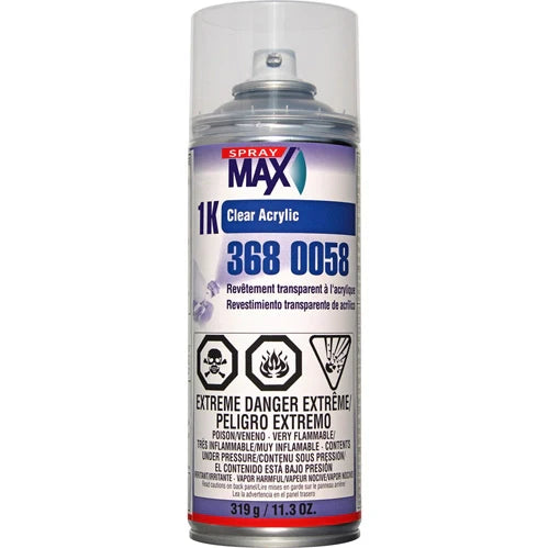 Spray Max 1K Acrylic Clear Coat Aerosol 3680058