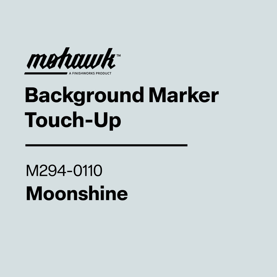 Mohawk Background Marker Touch-Up label with product details on a light gray background