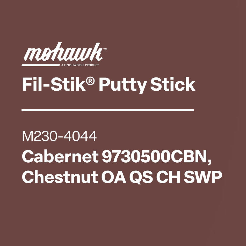 Mohawk Fil-Stik Cabernet 9730500Cbn, Chestnut Oa Qs Ch Swp