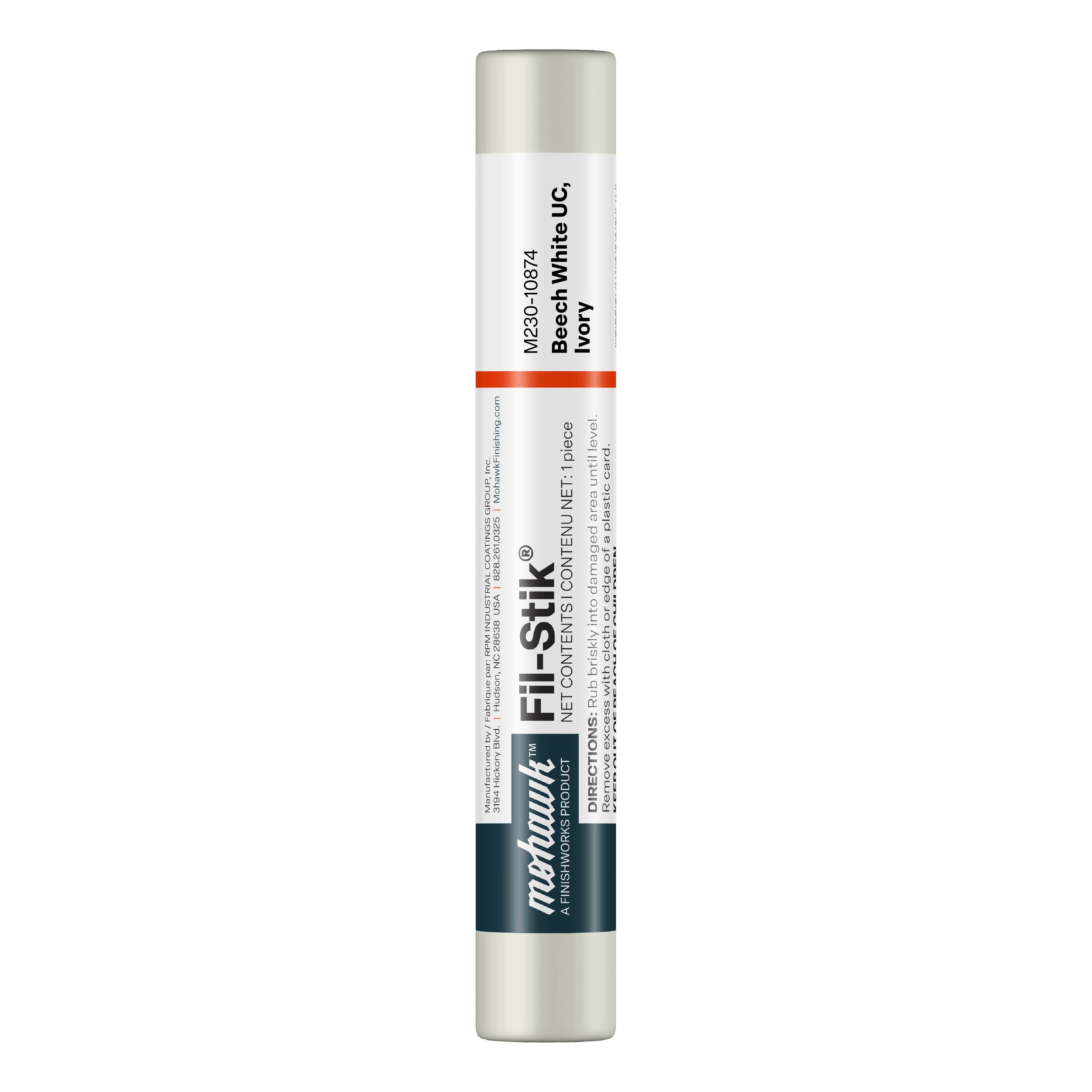 Mohawk Beech White UC Ivory Fil-Stik wax putty stick for wood repair

