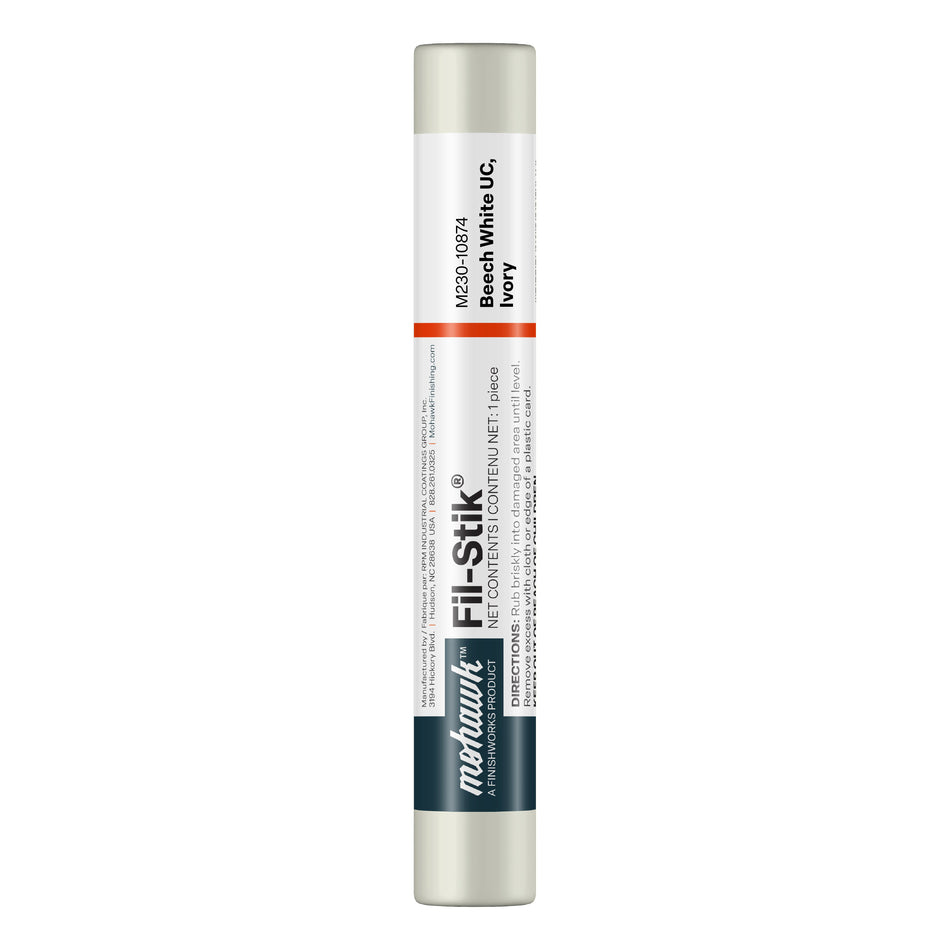 Mohawk Beech White UC Ivory Fil-Stik wax putty stick for wood repair
