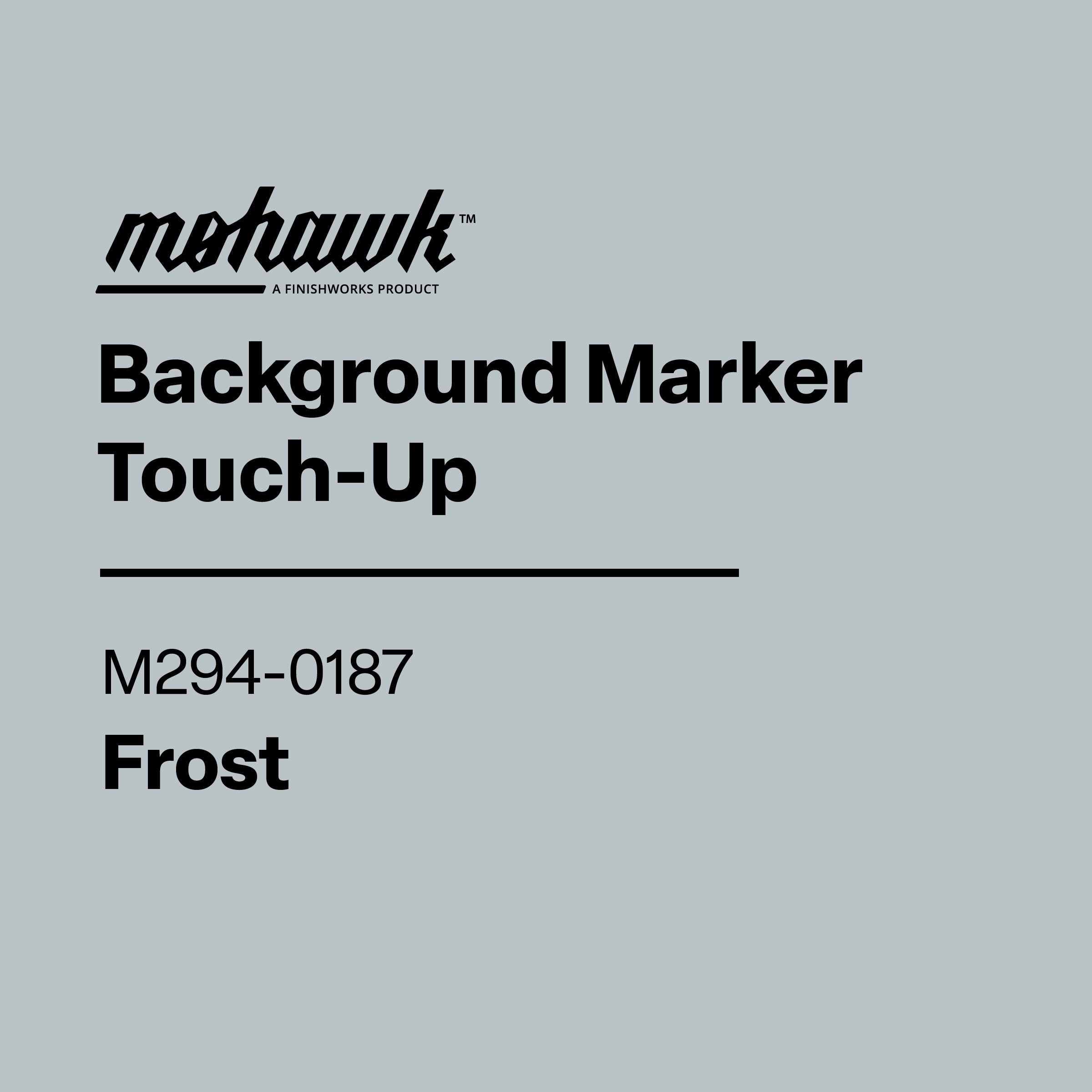 Mohawk Background Marker Touch-Up label for White II color on a white background