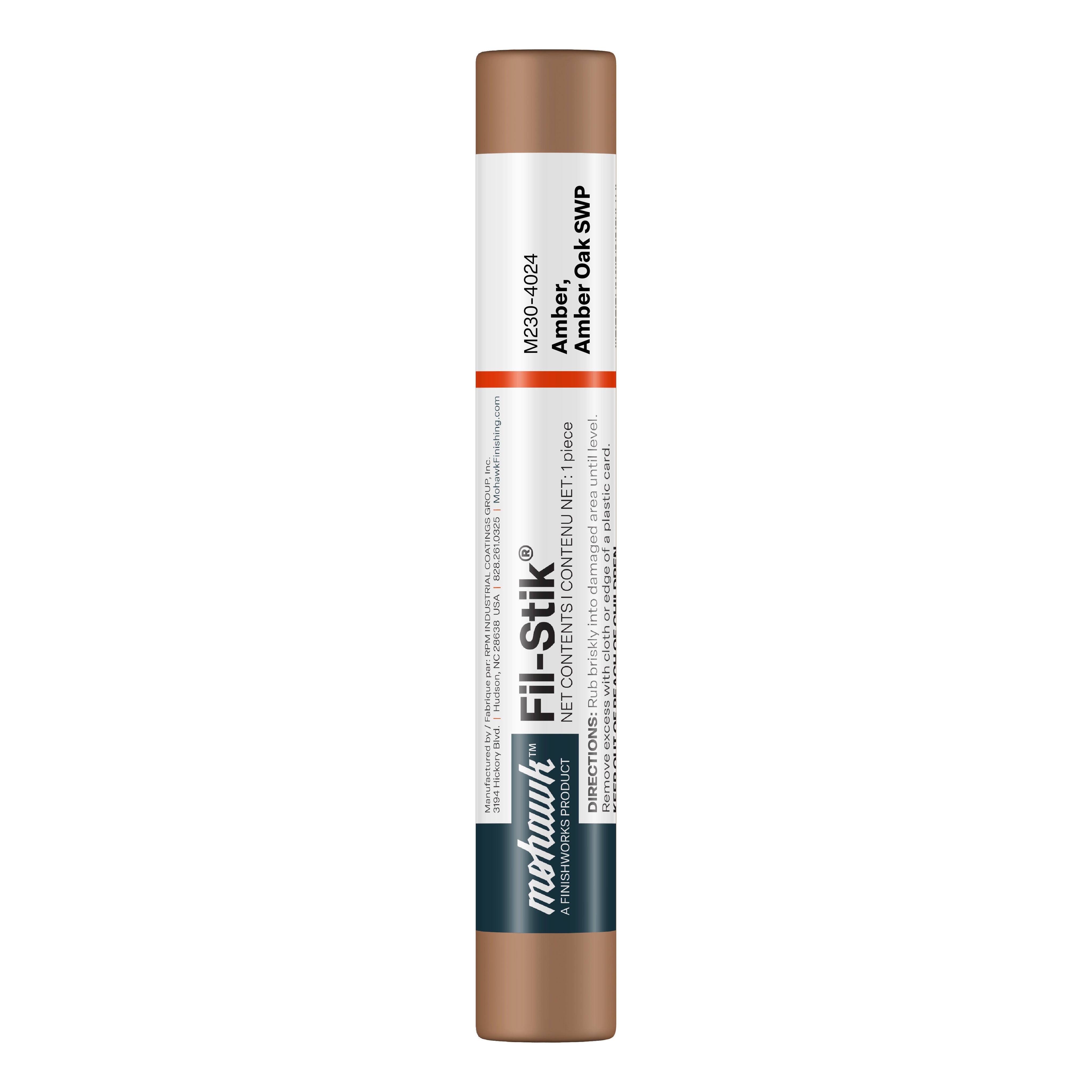 Mohawk M230-4024 Amber Oak furniture scratch and nick touch-up stick