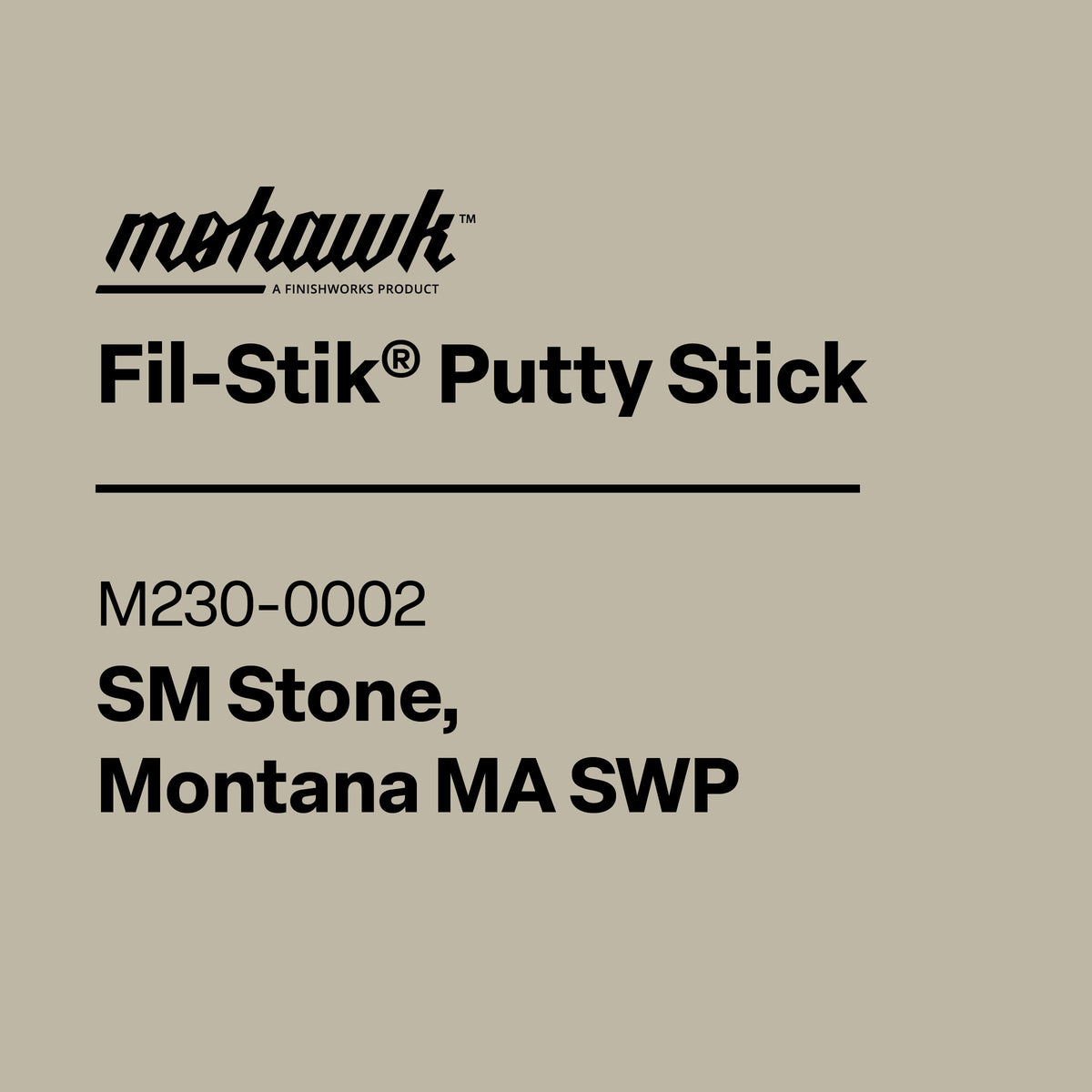 Mohawk Fil-Stik semi-hard wax wood repair touch-up stick M230-0002