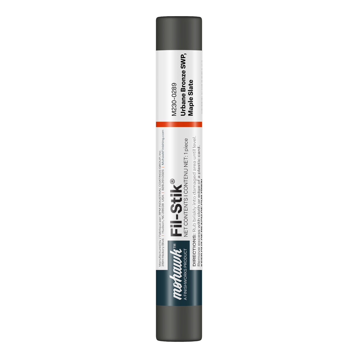 Mohawk Urbane Bronze Maple Slate Fil-Stik wax putty stick for wood repair