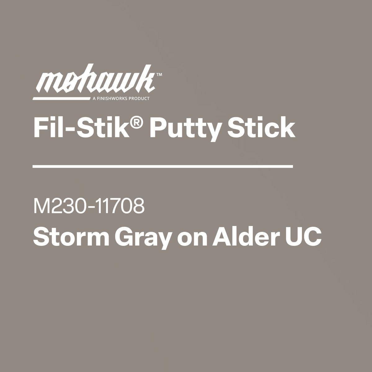Mohawk M230-11708 Storm Gray furniture scratch and nick touch-up stick