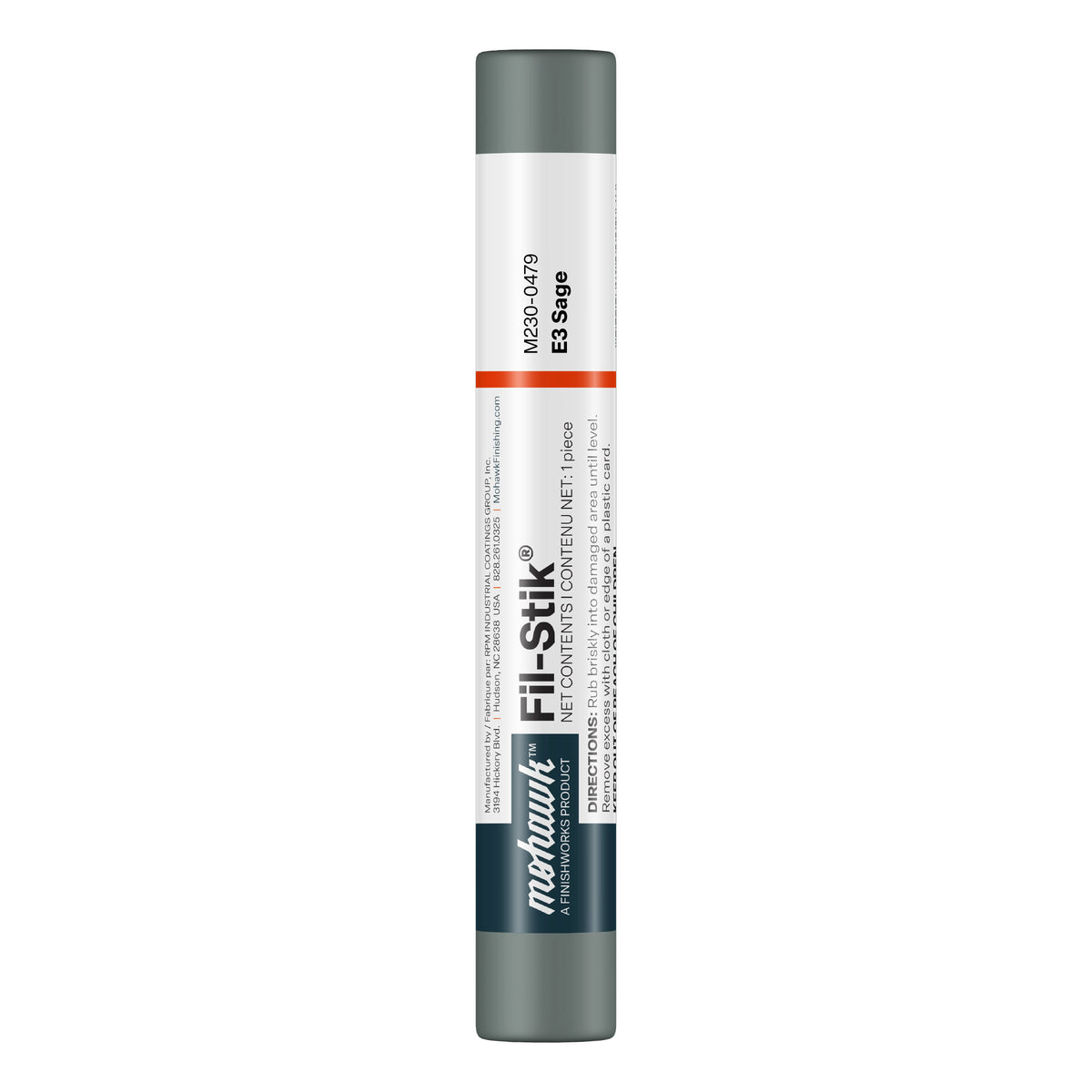 Mohawk E3 Sage Fil-Stik wax putty stick for wood repair