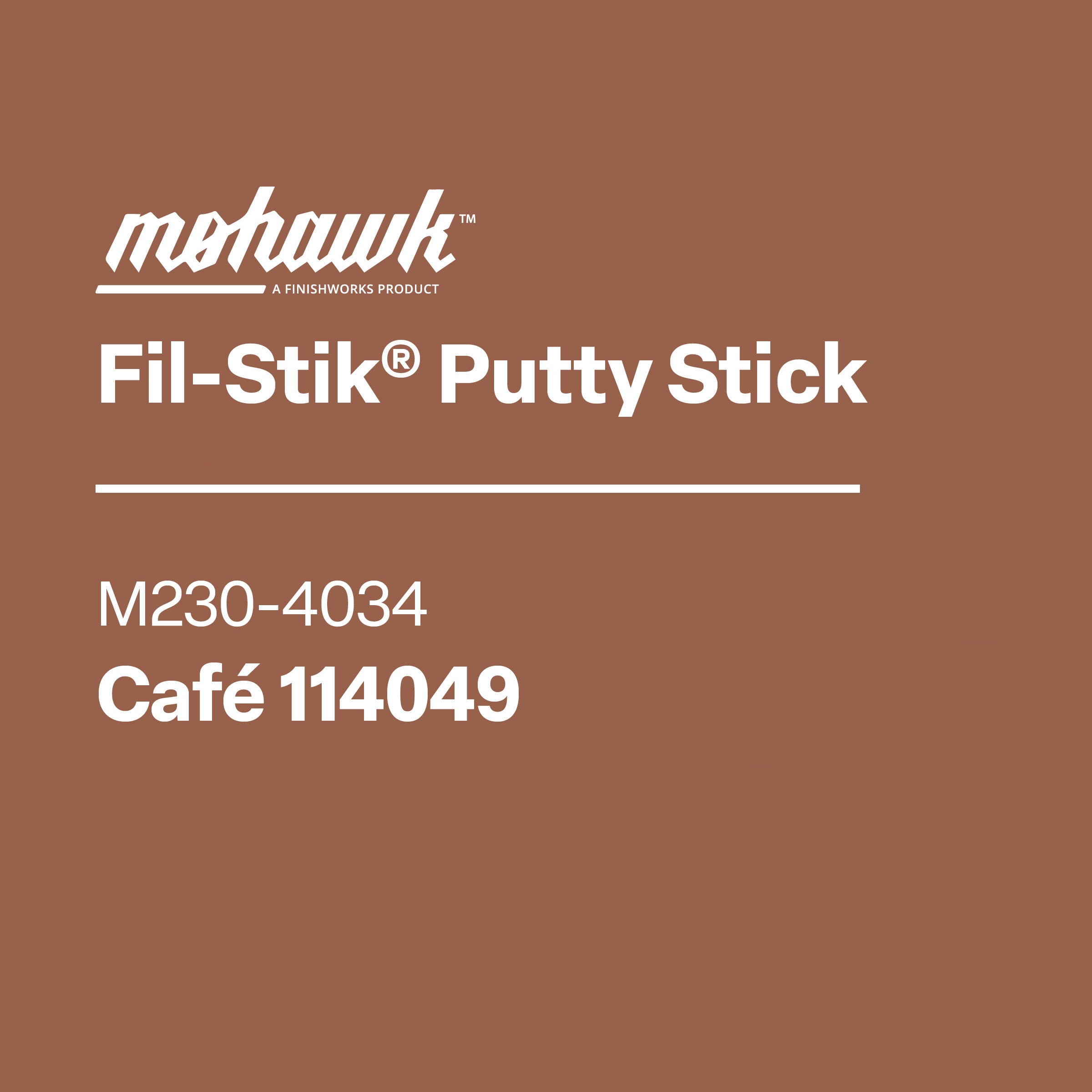 Mohawk Cafe 114049 Fil-Stik wax putty stick for wood repair
