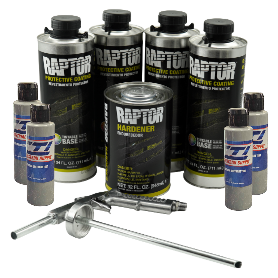U-Pol Raptor Mesa Gray Bedliner Kit with Spray Gun