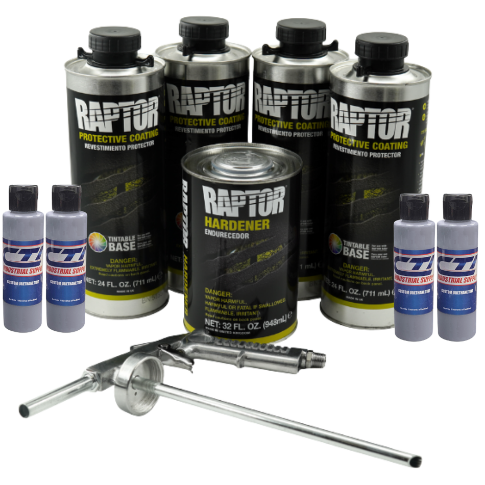 U-Pol Raptor Aircraft Gray #36300 Bedliner Kit with Spray Gun