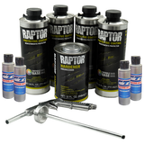 U-Pol Raptor Bright Silver Bedliner Kit with Spray Gun
