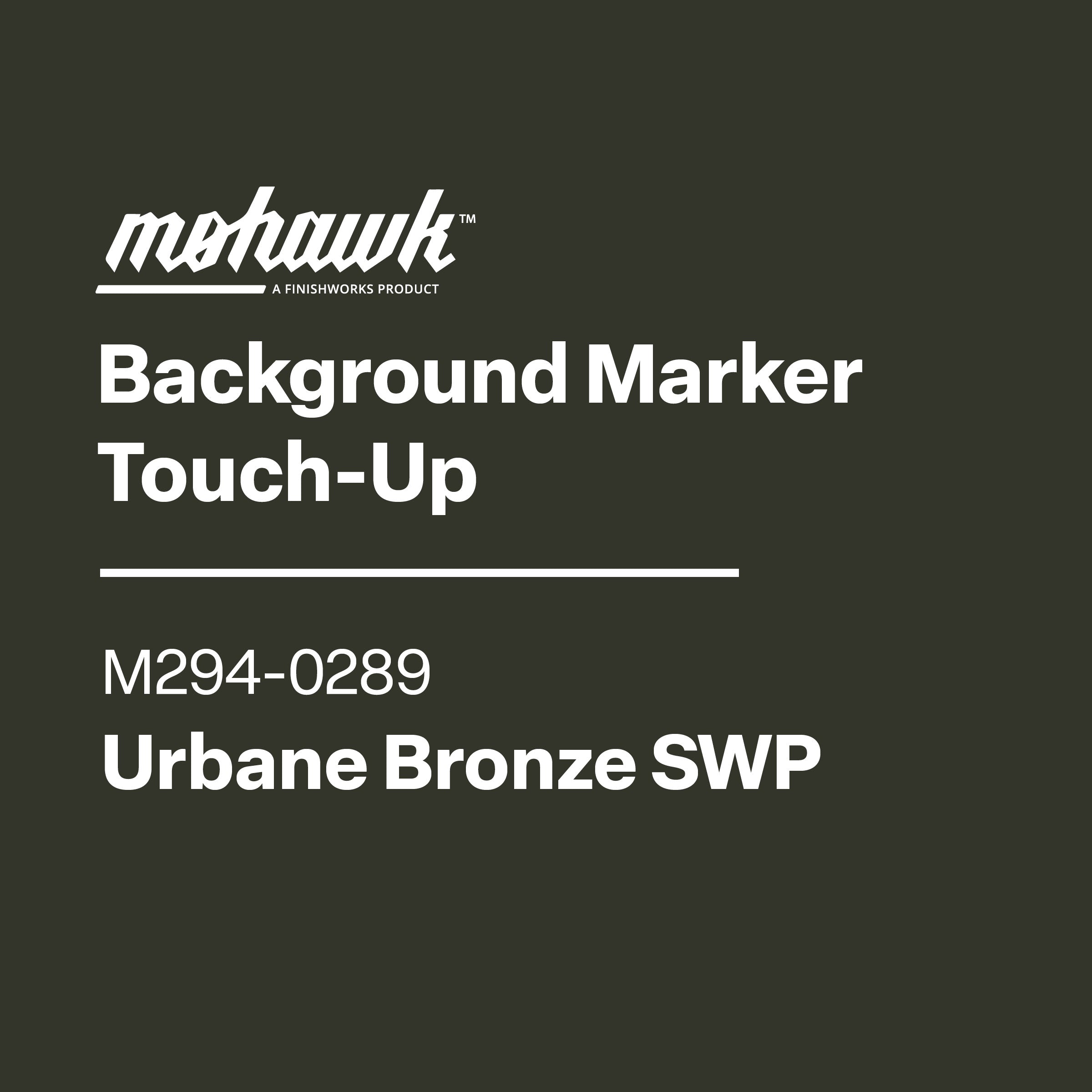 Mohawk Background Marker Touch-Up label with product details on a black background