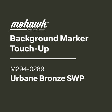 Mohawk Background Marker Touch-Up label with product details on a black background