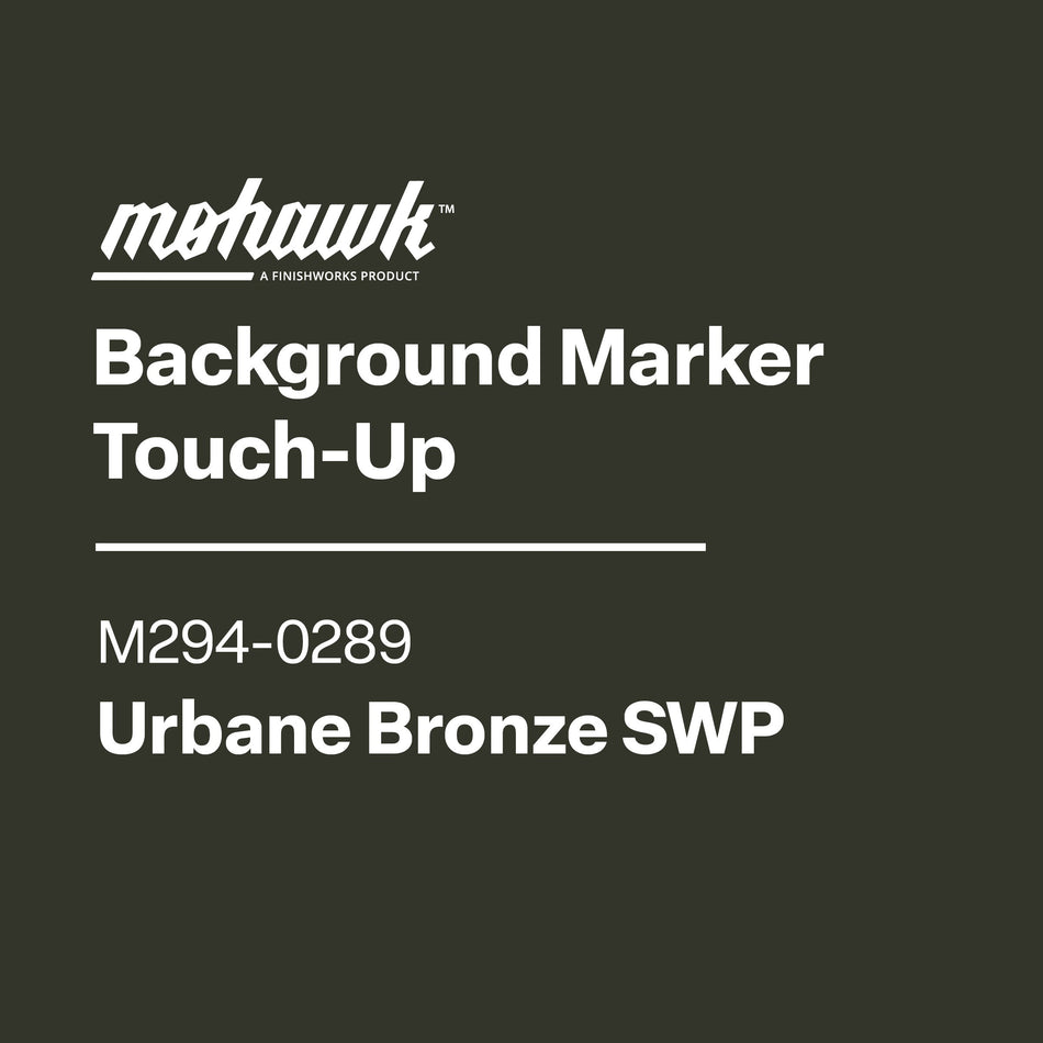Mohawk Background Marker Touch-Up label with product details on a black background
