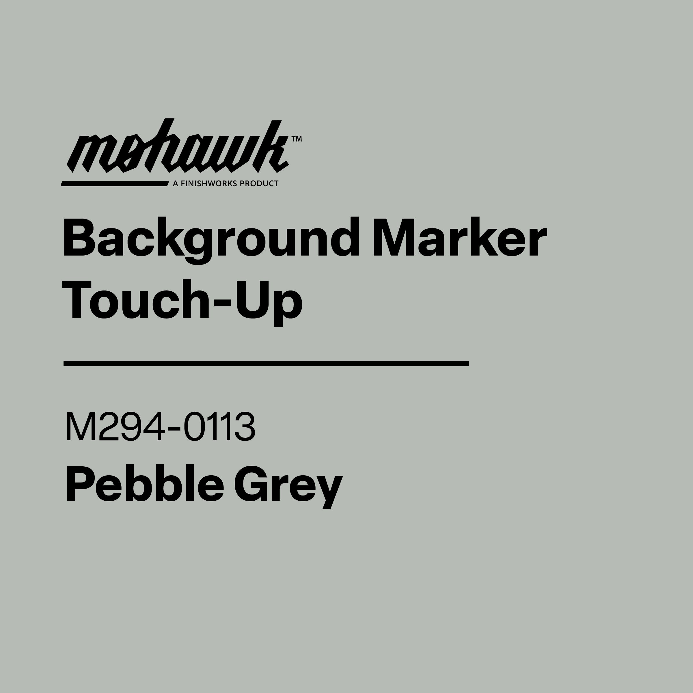 Mohawk Background Marker Touch-Up label for Repose Grey on a gray background