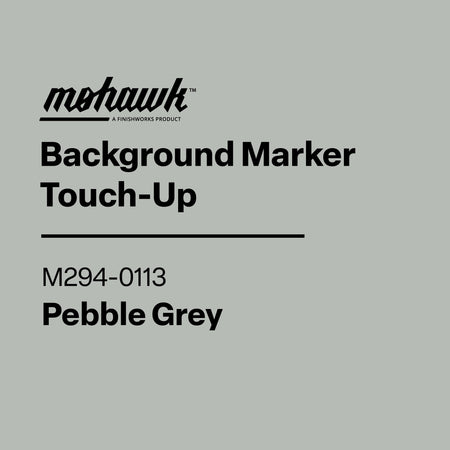 Mohawk Background Marker Touch-Up label for Repose Grey on a gray background
