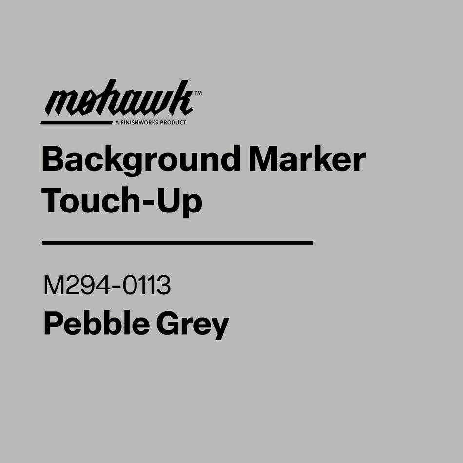 Mohawk Background Marker Touch-Up label for Repose Grey on a gray background