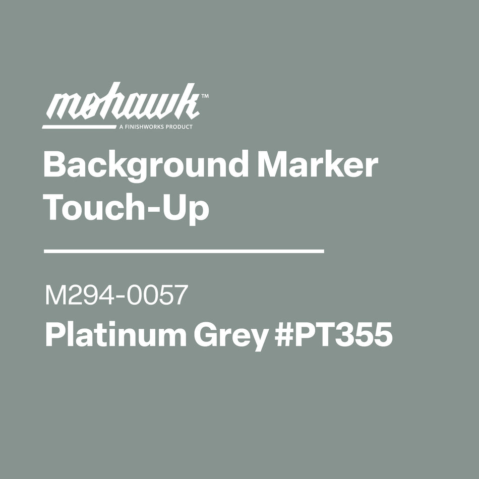 Mohawk Background Marker Touch-Up label for Gun Metal Grey color on a black background