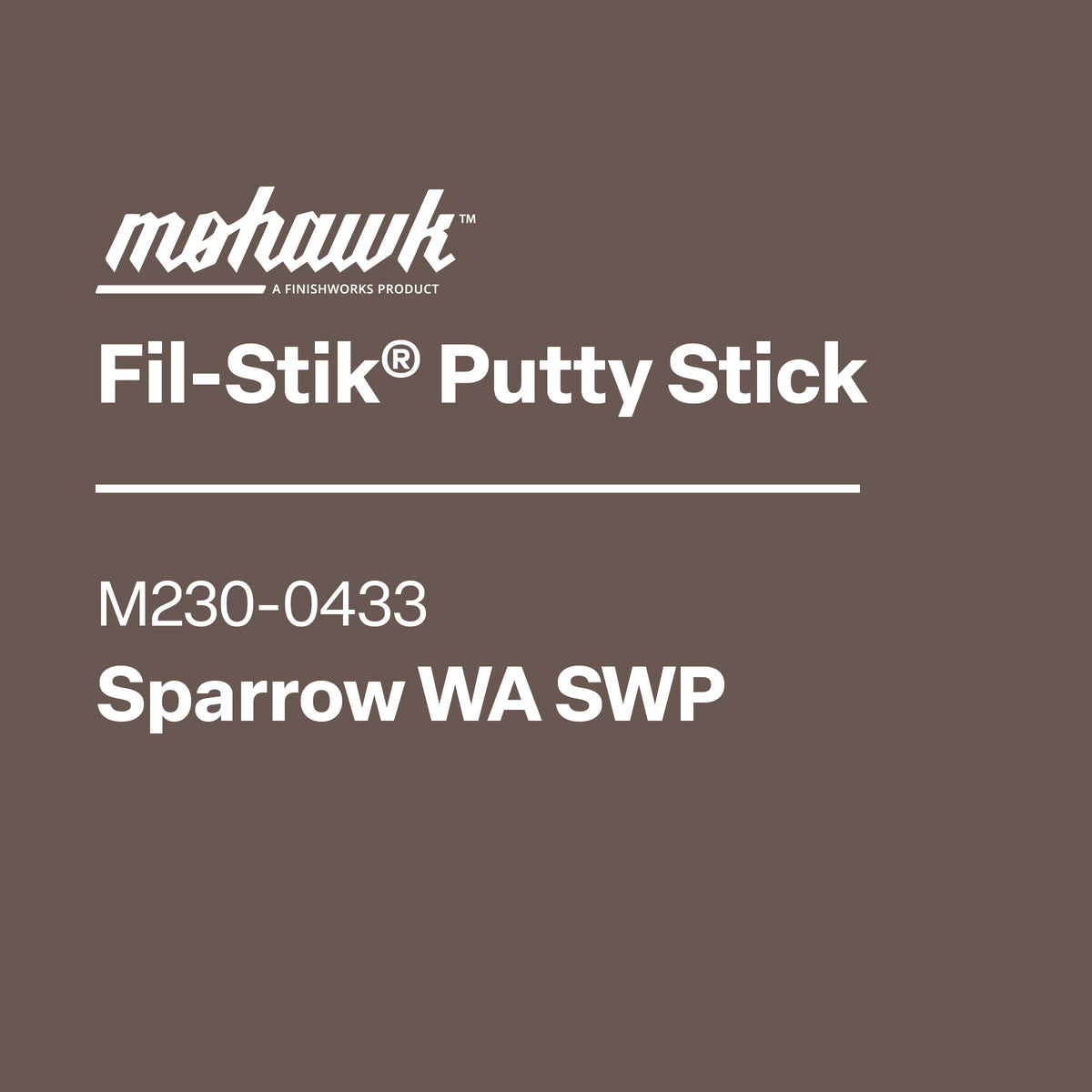 Mohawk Sparrow WA SWP Fil-Stik wax putty stick for wood repair